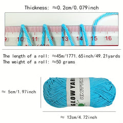 4pcs Glow In The Dark Yarn Luminous Cotton Yarn DIY Knitting Crocheting Supplies