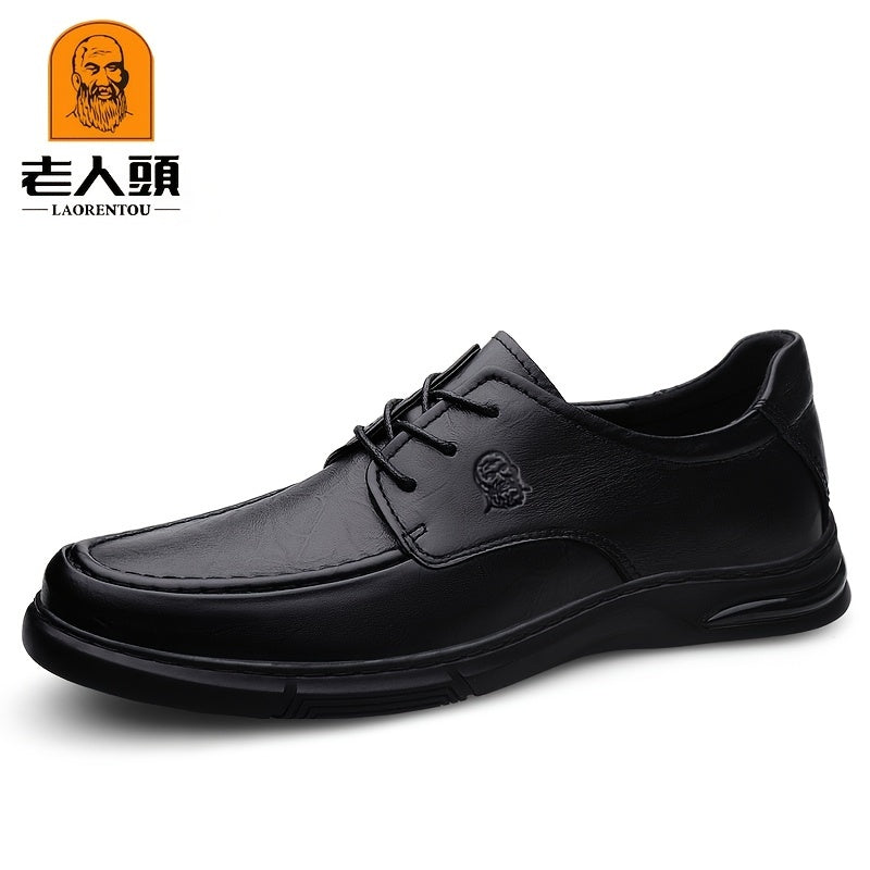 Men's Derby Shoes Lace up Front Dress Shoes For Men Business Formal Wedding Tie
