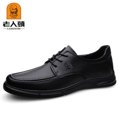 Men's Derby Shoes Lace up Front Dress Shoes For Men Business Formal Wedding Tie