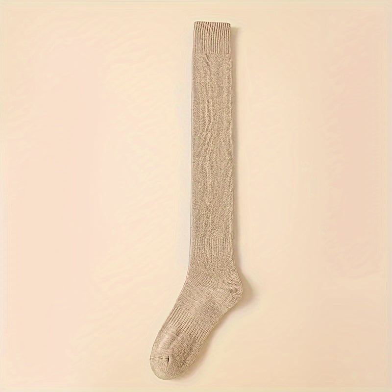Non Slip Sports Compression Socks Warm Thermal Nylon Blend Knee High
