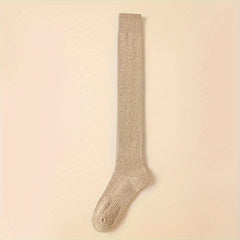 Non Slip Sports Compression Socks Warm Thermal Nylon Blend Knee High