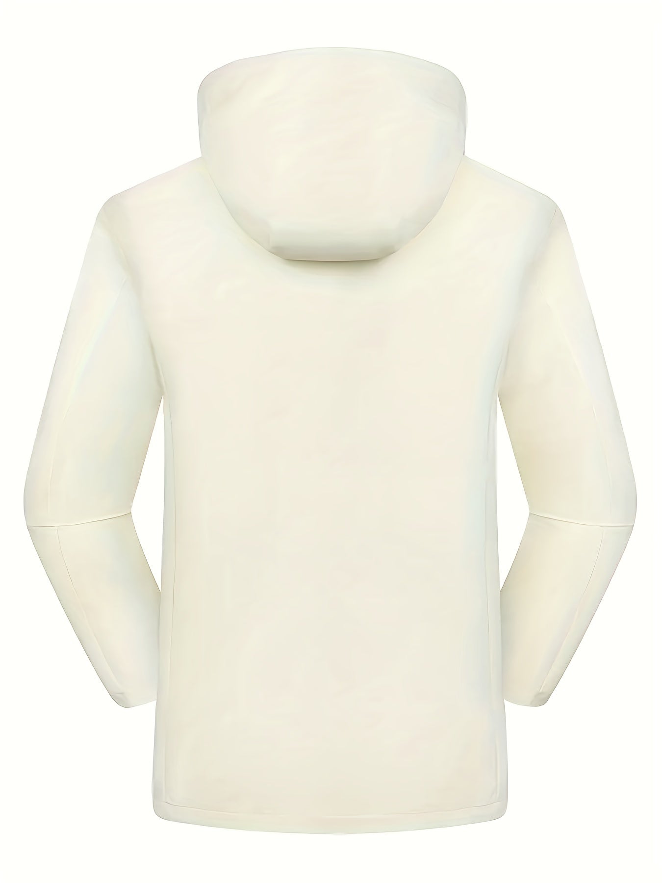 Solid Zip Up Hooded Jacket Casual Long Sleeve Versatile Outerwear