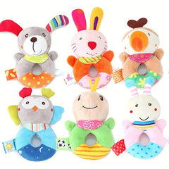 Baby Animal Hand Rattle Plush Toy