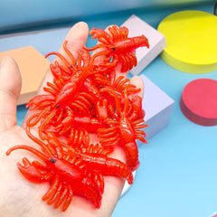 8pcs Colorful Simulation Crawfish Cat Toys for Interactive Play