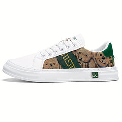 Men's Embroidered Lace-up Skate Shoes Breathable