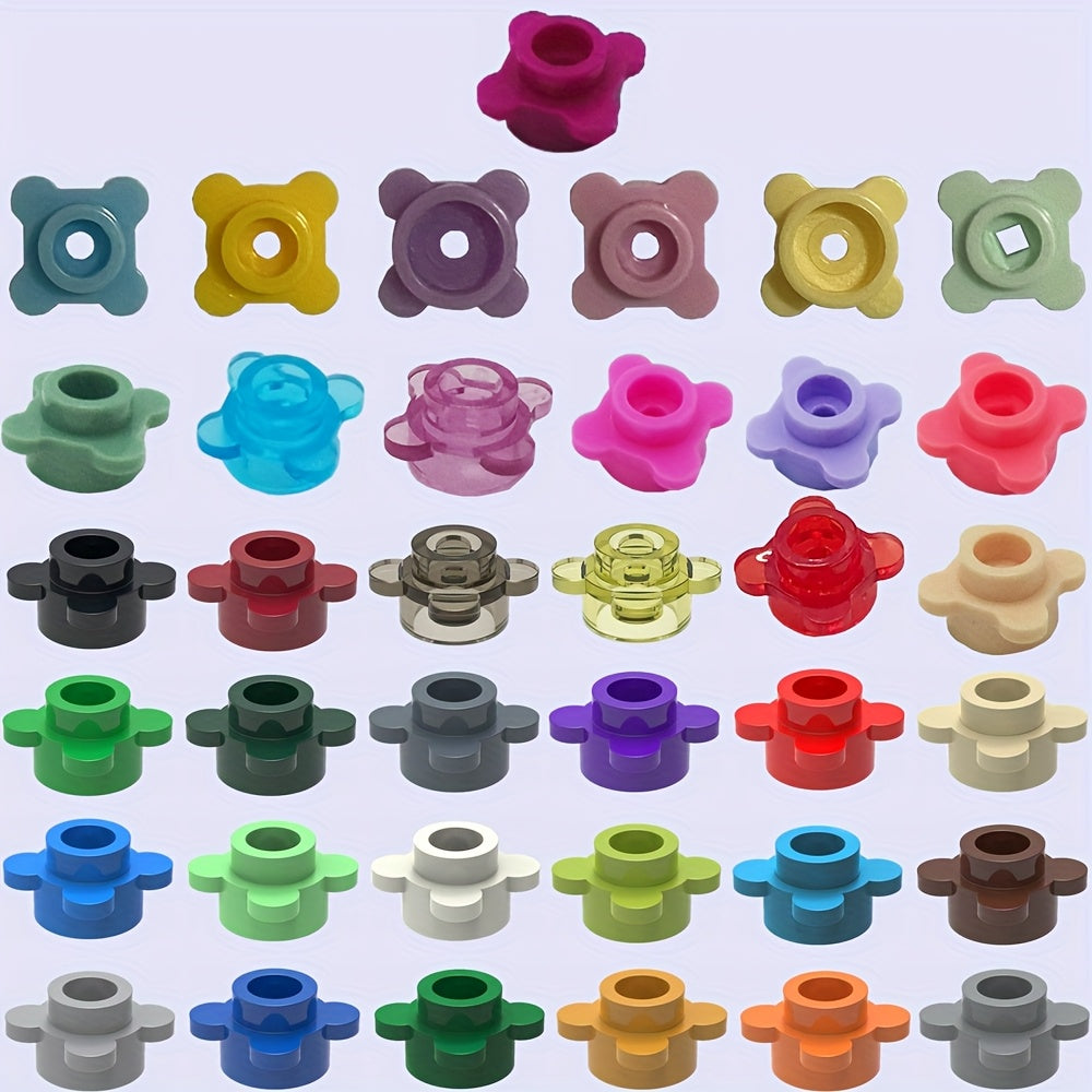 40pcs Mini Building Block Quatrefoil Flower Four Leaves Farm Grass Plant DIY Gar