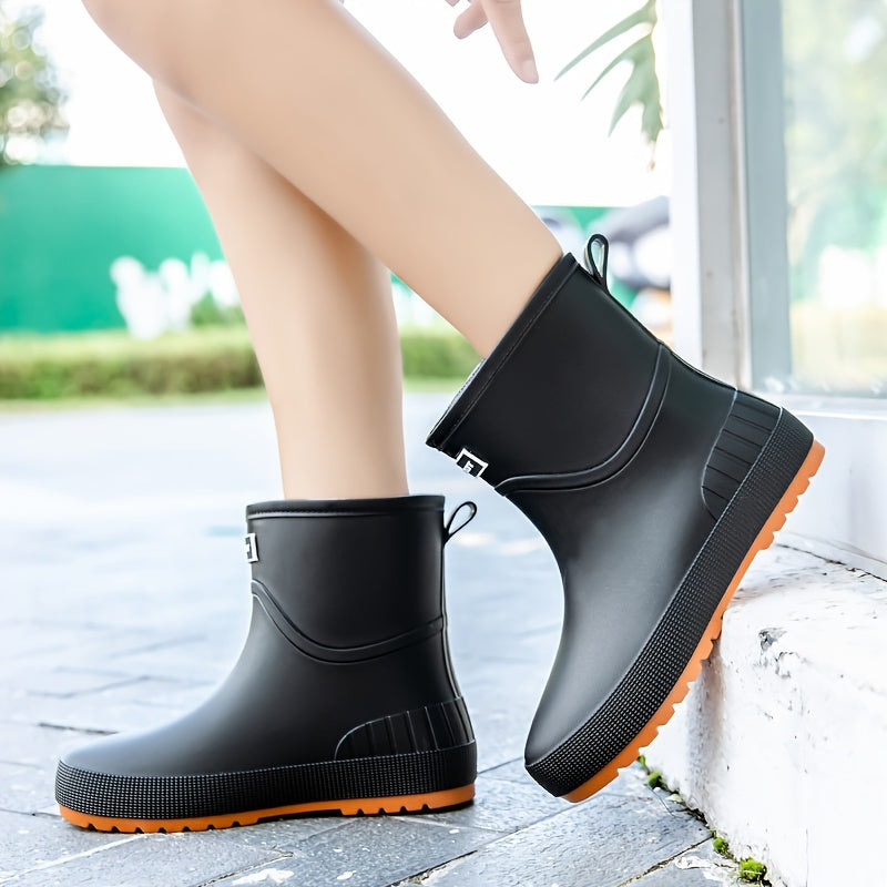 Women's Waterproof Medium Rain Boots Comfortable Outdoor Garden Work Boots