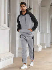 Men's Casual Hoodie & Sweatpants Set for Autumn Winter