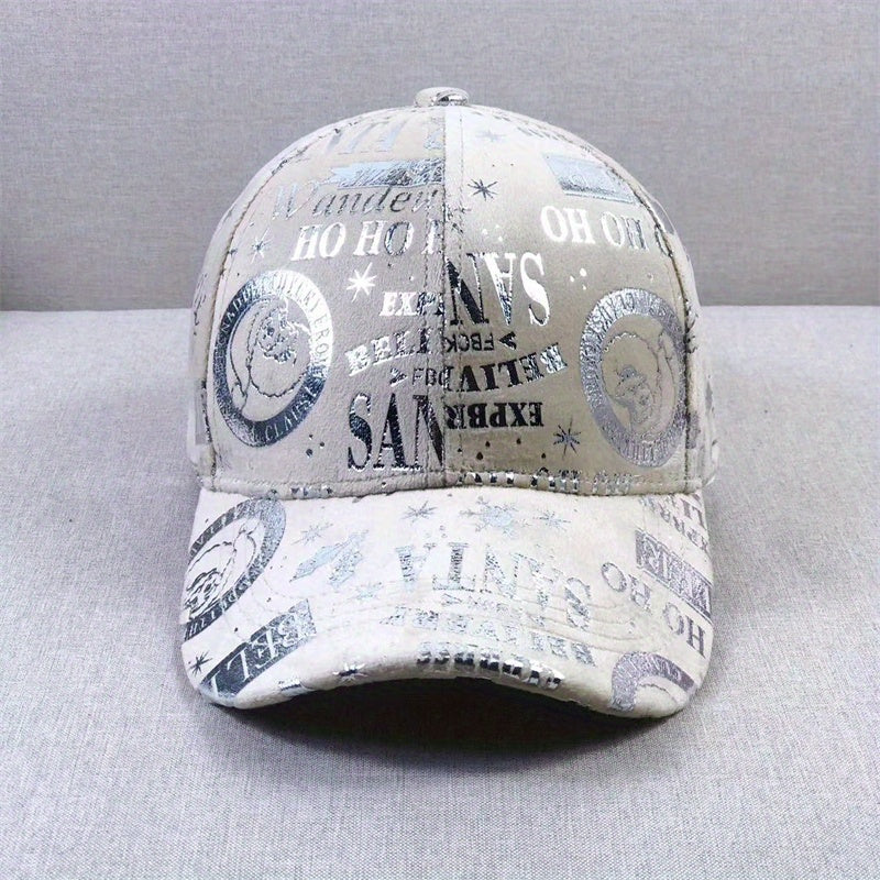 Hot Stamping Baseball Cap Suede Hip Hop Sunshade Dad Hats Christmas