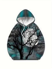 Men's Graphic Hoodie Loose Pullover for Autumn Winter