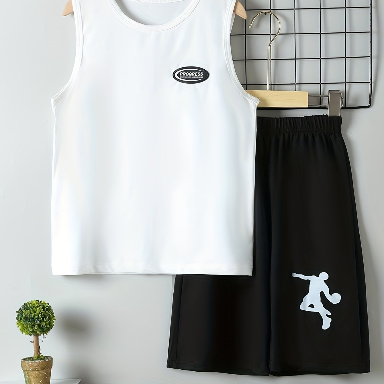 Boys Vest And Shorts 2pcs Set Basketball Sports Suit