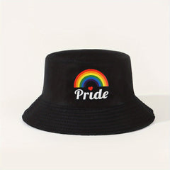 PRIDE Rainbow Print Baseball Cap Gray Washed Distressed Y2K Dad Hats Lightweight