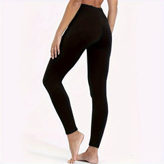 Plush Lined Tights Opaque High Waist Thermal Leggings Women's Stockings
