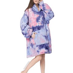 Hoodie Wearable Blanket Soft Warm Blanket For Home & Outdoor Travel Camping