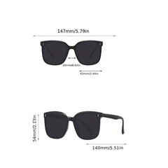 Men's Large Frame Foldable Sunglasses with Glasses Box and Cloth