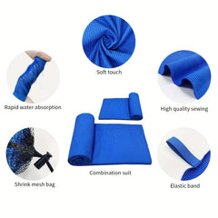 Quick Dry Microfiber Beach Towel with Mesh Bag Lightweight & Absorbent