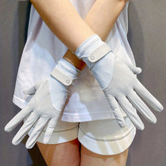 Ice Silk Mesh Gloves Non-slip UV Protection Cycling Driving