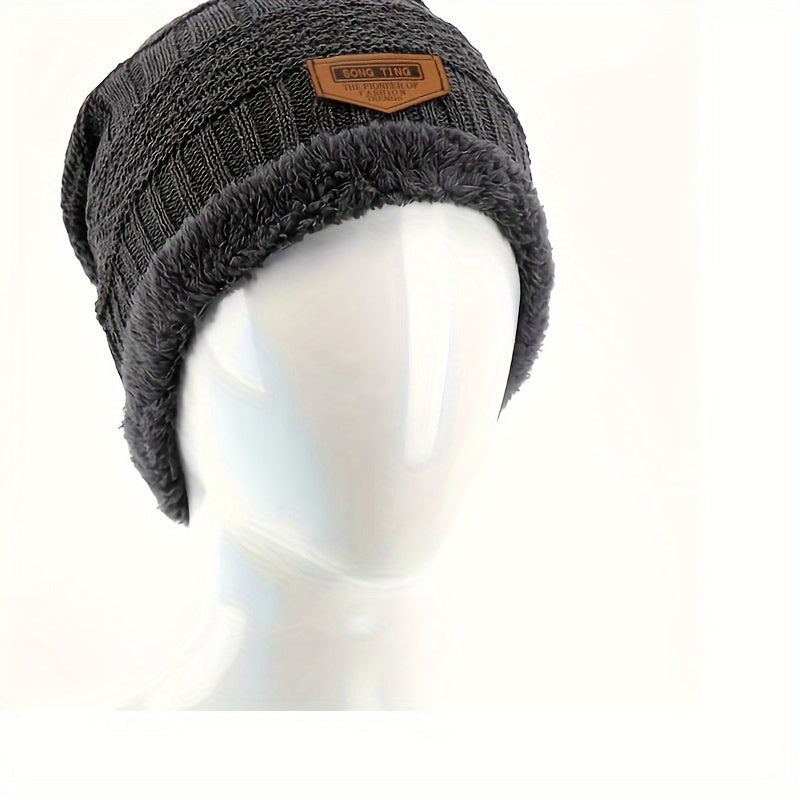 Unisex Winter Fleece Beanie Hat Thick Breathable Hat
