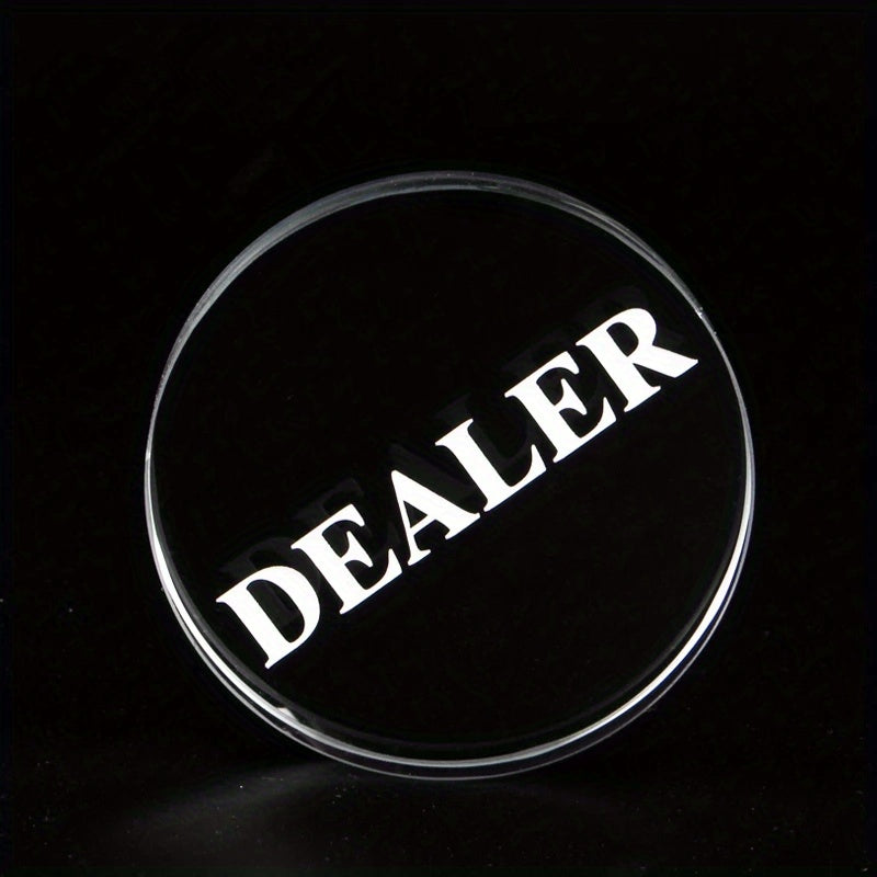 1pc 10mm Transparent Artificial Crystal Poker Game Match Accessories