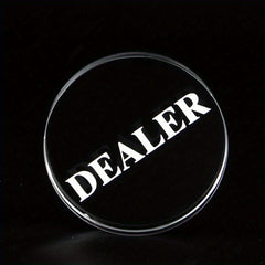1pc 10mm Transparent Artificial Crystal Poker Game Match Accessories