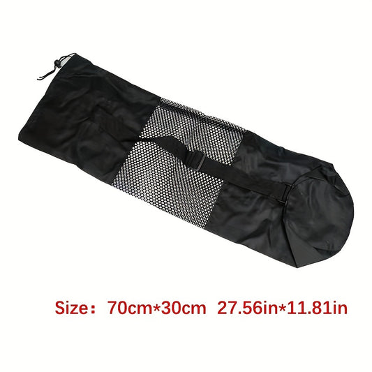 Yoga Mat Mesh Storage Bag Large Capacity Drawstring Canvas Bag