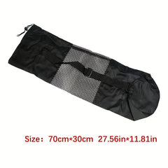 Yoga Mat Mesh Storage Bag Large Capacity Drawstring Canvas Bag