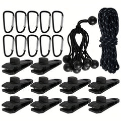 10pcs Heavy Duty Tarp Clips Multifunctional Awning Clamps Lightweight & Durable