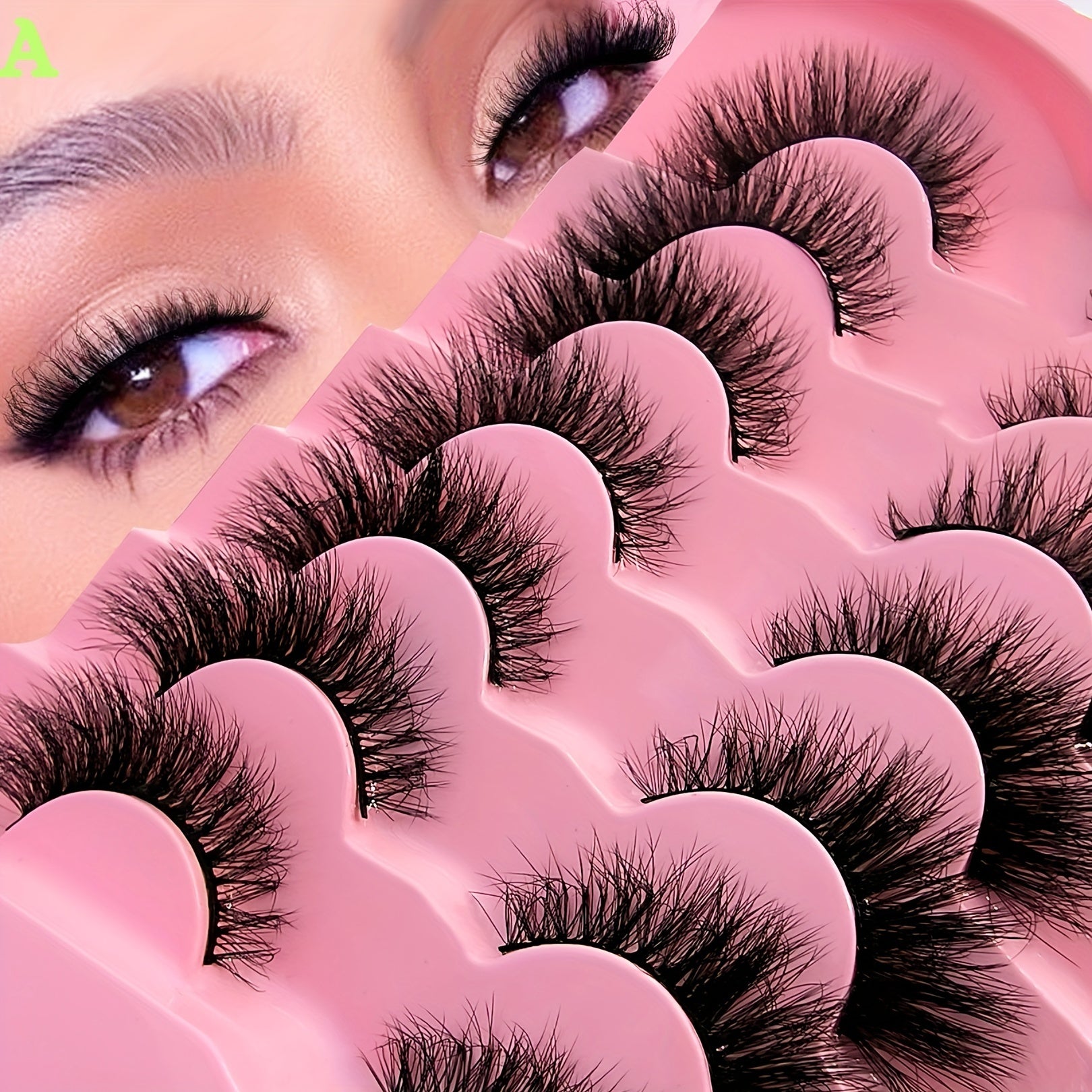 7 Pairs Fluffy Fox Eye False Eyelashes for Dramatic Look