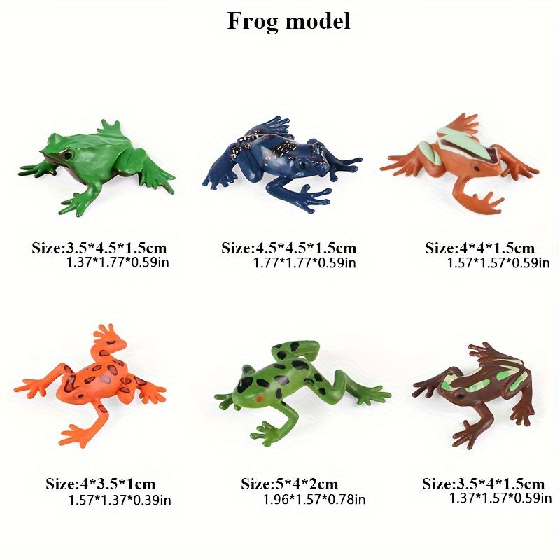 24pcs Colorful Plastic Frog Toys Fun Easter Party Favors