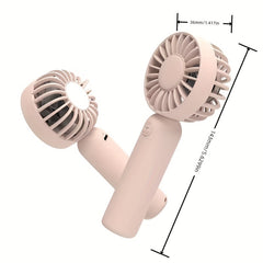 Mini Portable Double Blades Small Fan USB Rechargeable Fan