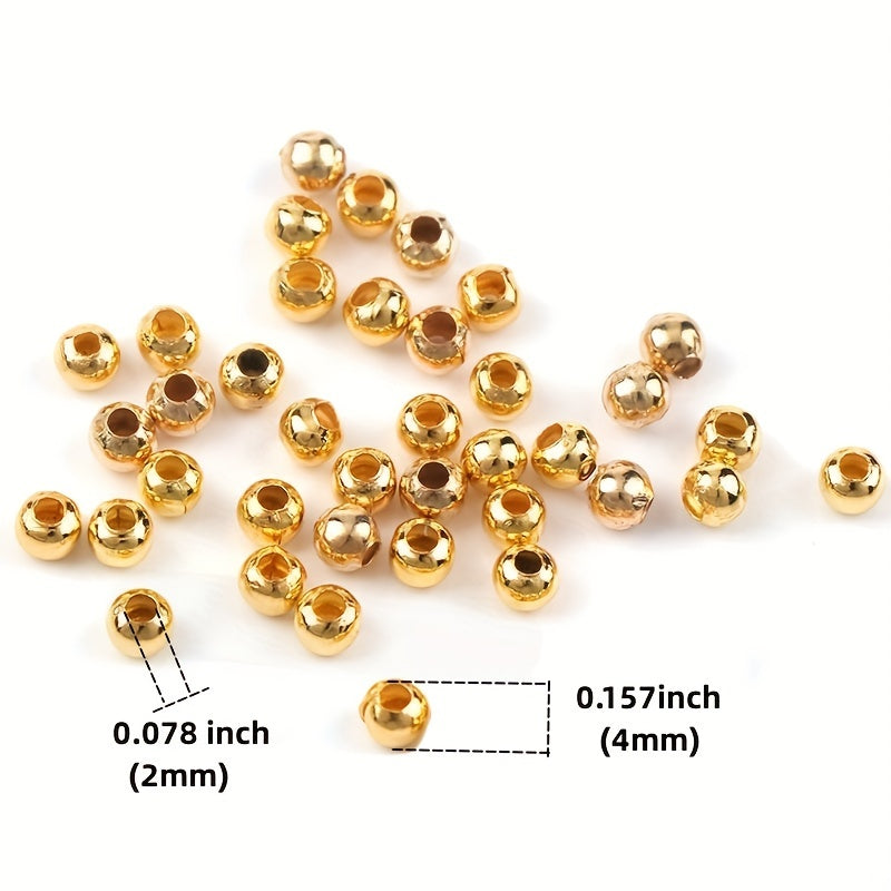 Perforated Iron Beads Round Beads Tube Position Beads DIY Jewelry