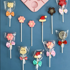 100pcs 4 Inch Lollipop Sticks Cake Pops Making Tools Paper Treat Stick
