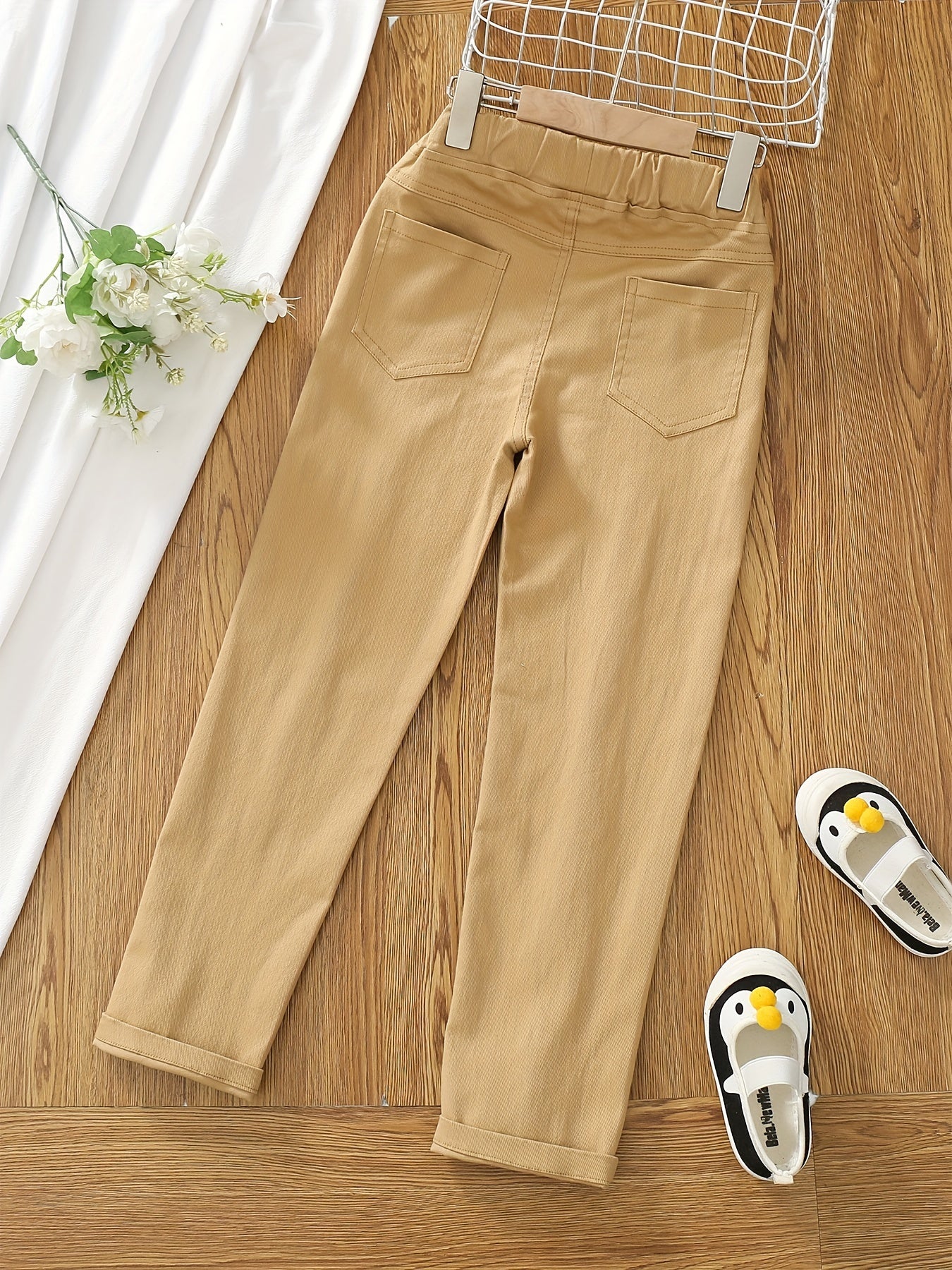 Boys Teen Graffiti Elastic Waist Pants for Spring Fall