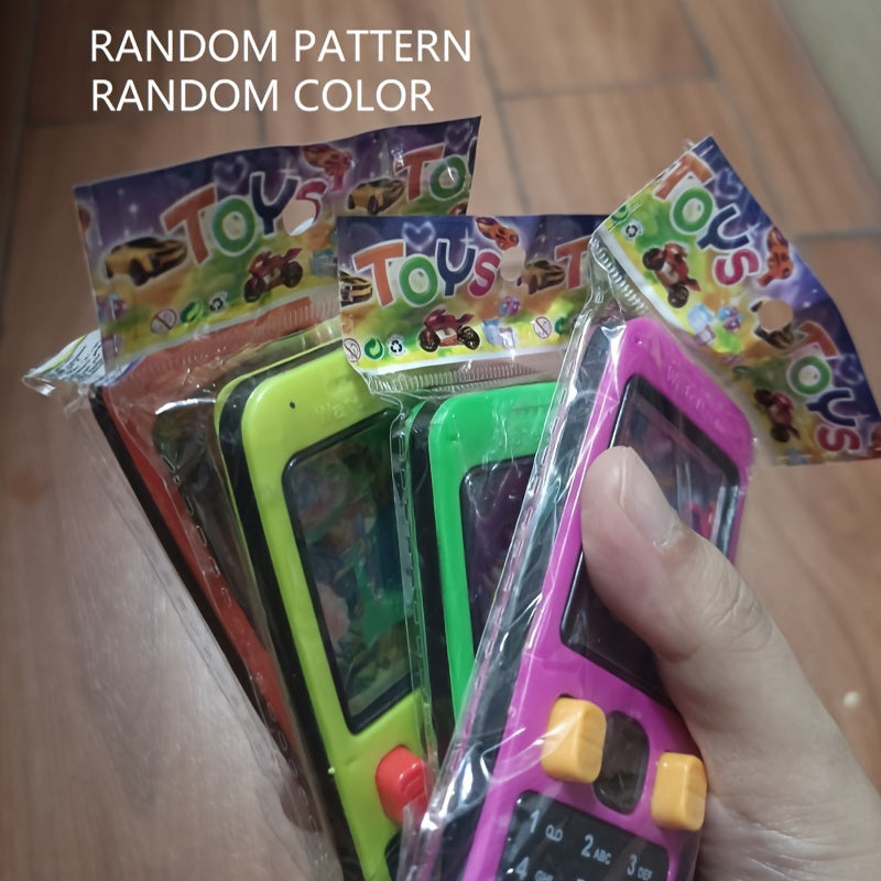Cellphone Water Ring Game Colorful Handheld Phone Game Water Ring Toss Fun Toy