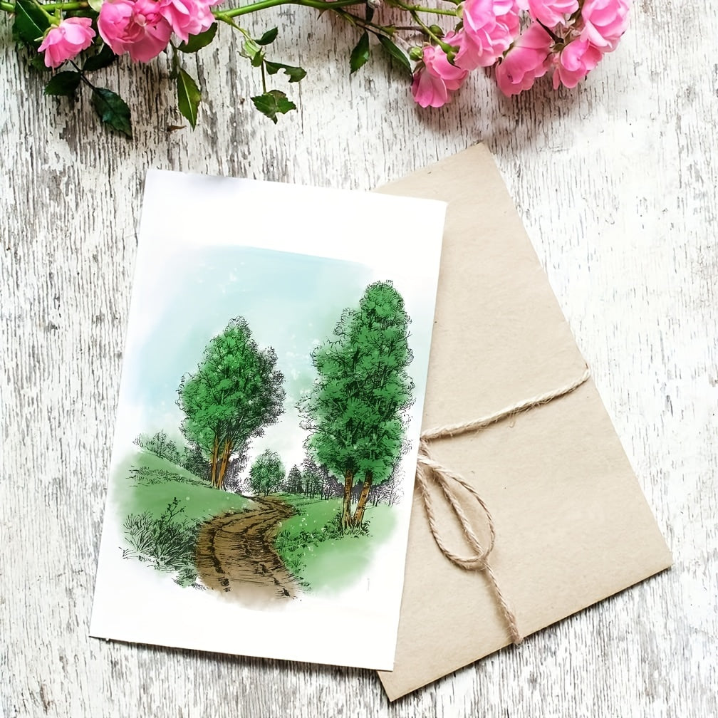 Forest Path Clear Stamps for Card Making and Scrapbooking