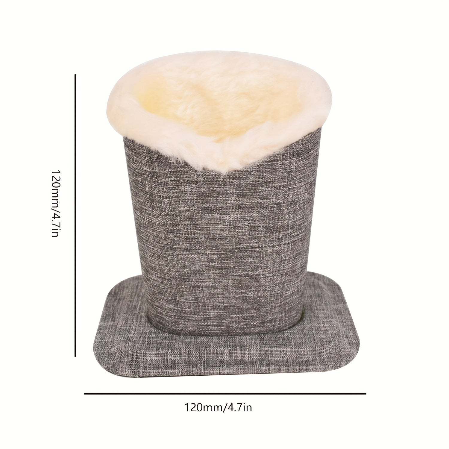 Plush Lined Eyeglasses Holder Linen Stand Organizer for Desk