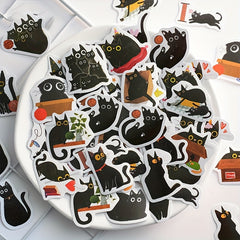 46pcs Mr Cat Sticker Box DIY Crafts Scrapbooking Bullet Journal