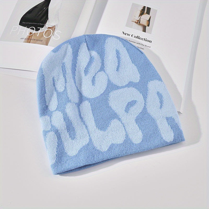 Hip Hop Graffiti Letter Knit Hat Street Wear Beanie