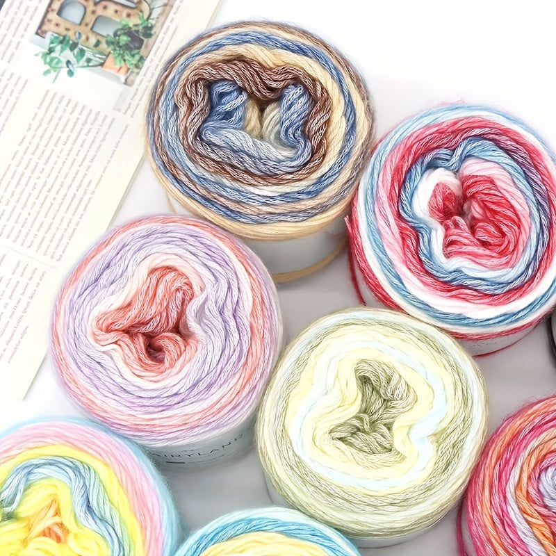 Gradient Rainbow Yarn DIY Crochet Knitting 100g