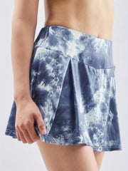 Tie Dye Skirt With Shorts Sport Fitness Yoga Running Skort