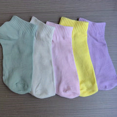 5 Pairs Ankle Socks Lightweight & Breathable Women's Stockings