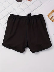 Toddler Girls Bow Elastic Waist Casual Track Shorts Kids Summer Clothes