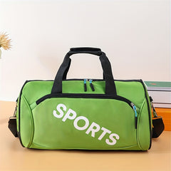 Large Capacity Gym Bag Portable Duffel Oxford Fabric Pink Red Green