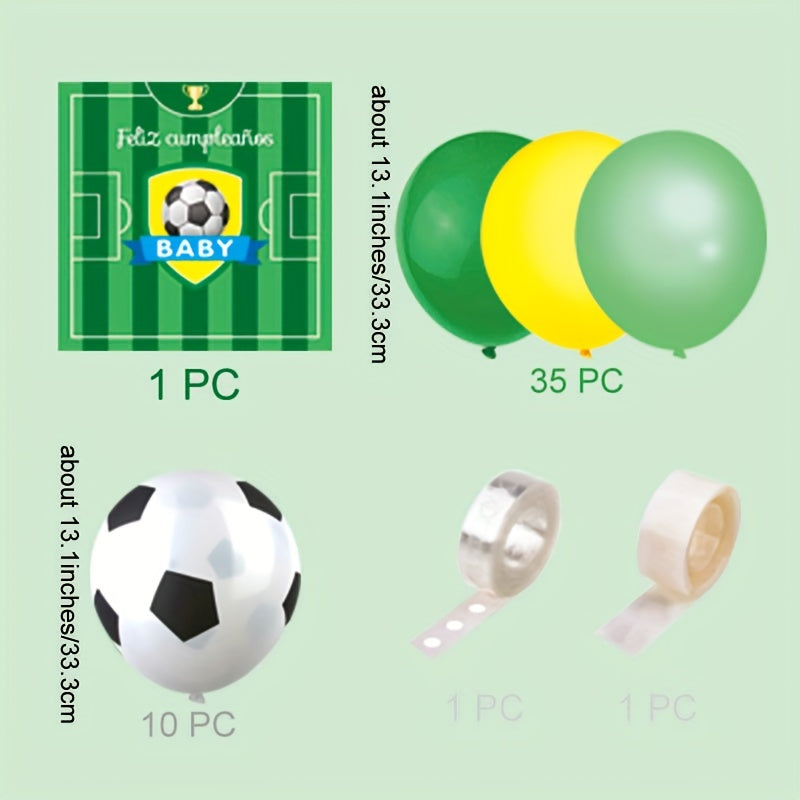 48pcs Football Party Balloons Celebration Balloons Football Balloons