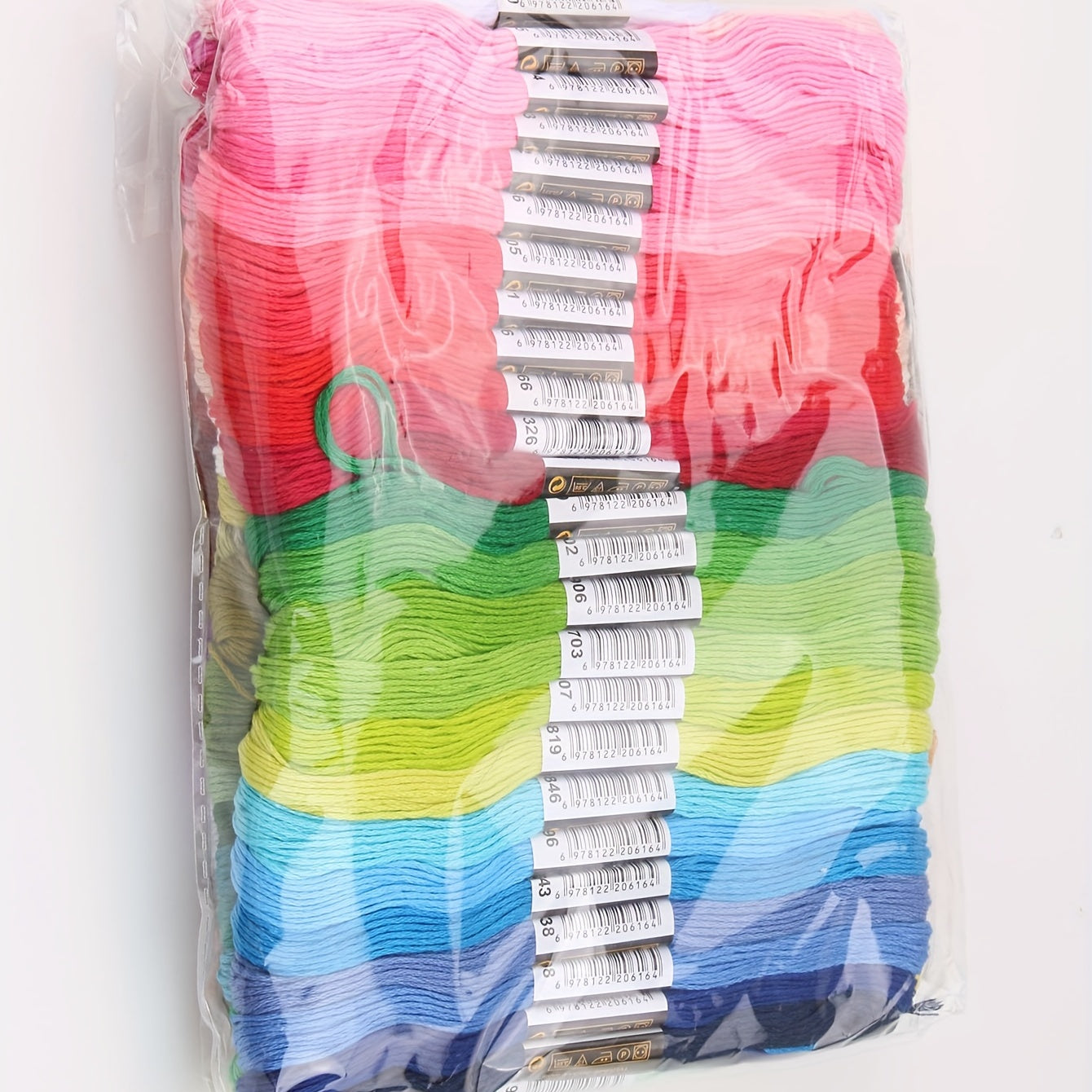 50pcs 8m 6 Strands 50 Colors Embroidery Thread Cross Stitch Thread