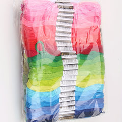 50pcs 8m 6 Strands 50 Colors Embroidery Thread Cross Stitch Thread