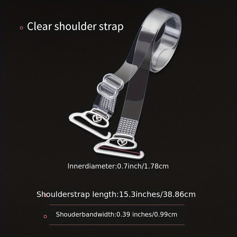 Adjustable Transparent Shoulder Straps for Underwear