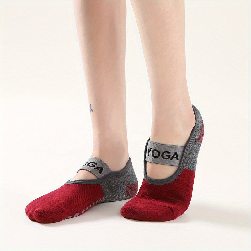 Women's Anti-slip Yoga Socks, Breathable Casual Sports Socks