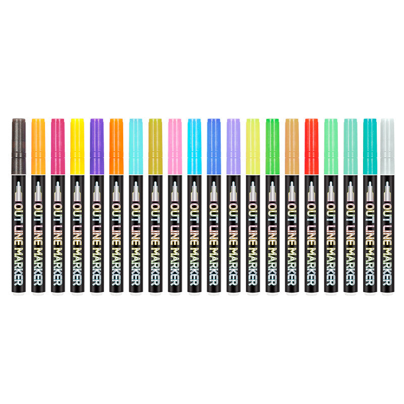 Easter Colors Outline Markers - Set of 8, 12, 20