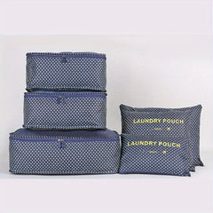 6 Pc Flower Pattern Bag Sets Travel Luggage Bags Dustproof Bags
